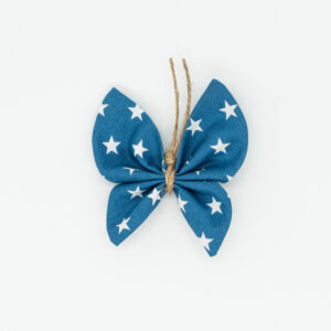 pinza mariposa azul estrellas