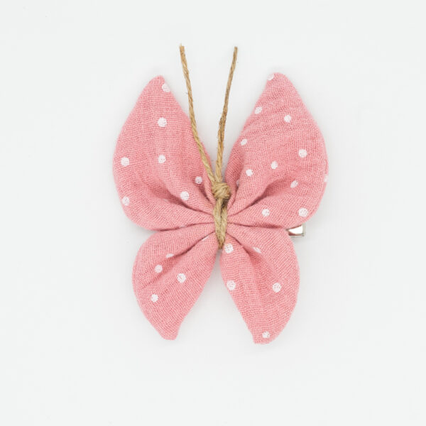pinza mariposa rosa gasa topos