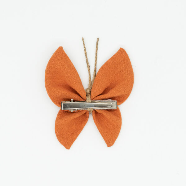 pinza mariposa naranja rústico